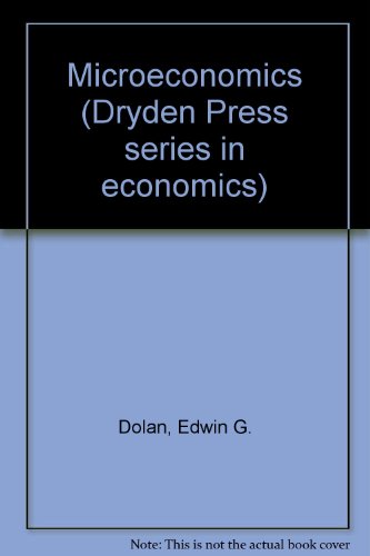 Microeconomics 5th 1988 (Revised) 9780030203978 Front Cover