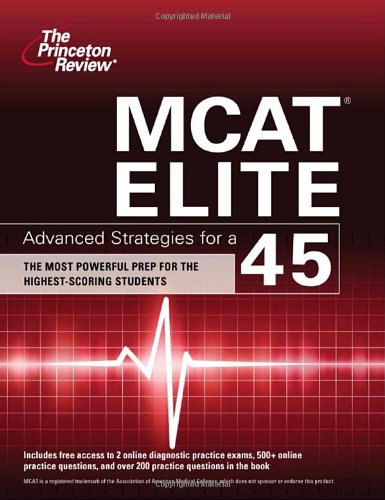 MCAT Elite Advanced Strategies for A 45 N/A 9780375427978 Front Cover