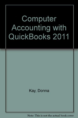 Computer Accounting With Quickbooks Pro 2011:  2011 9780078110979 Front Cover
