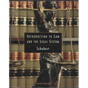 Introduction to Law and the Legal System and Study Guide, Seventh Edition  7th 2000 9780618101979 Front Cover