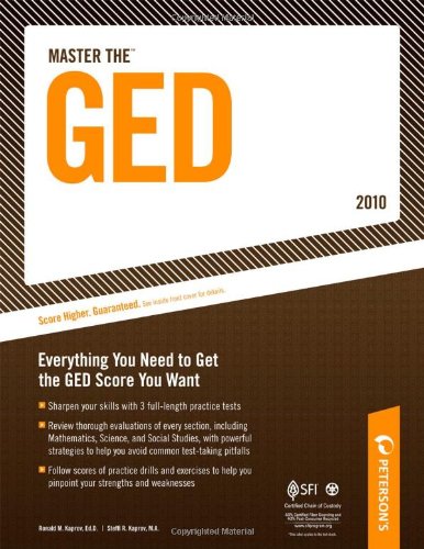 Master the GED 2010 Everything You Need to Get the GED Score You Want 24th 9780768927979 Front Cover