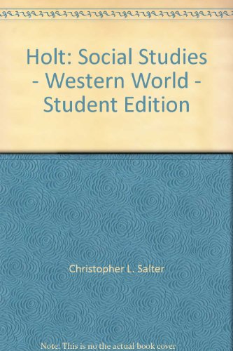 Holt Social Studies: Western World 1st 2005 9780030435980 Front Cover