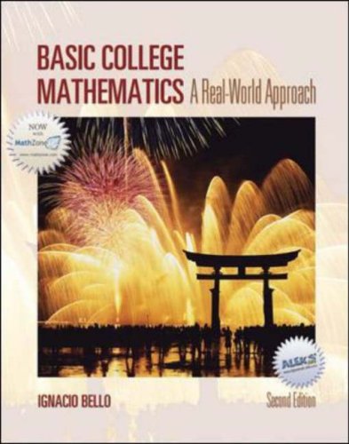 Basic College Mathematics W/ Mathzone  2nd 2006 (Revised) 9780072990980 Front Cover