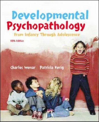 Developmental Psychopathology with Letter  5th 2006 (Revised) 9780073274980 Front Cover