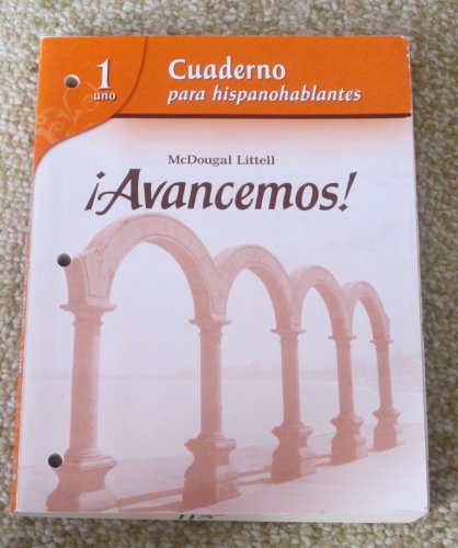 ï¿½avancemos! Cuaderno para Hispanohablantes (Student) Level 1 1st 2007 9780618765980 Front Cover