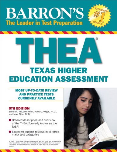 Thea The Texas Higher Education Assessment 5th 2010 (Revised) 9780764141980 Front Cover