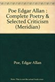 Complete Poetry of Edgar Allan Poe  N/A 9780452009981 Front Cover