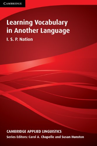 Learning Vocabulary in Another Language   2001 9780521804981 Front Cover
