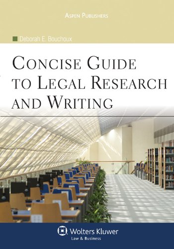 Concise Guide to Legal Research and Writing   2011 9780735591981 Front Cover