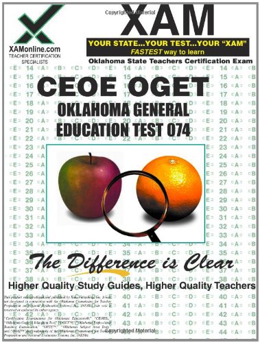 CEOE OGET Oklahoma General Education Test 074 Teacher Certification Test Prep Study Guide  N/A 9781581977981 Front Cover