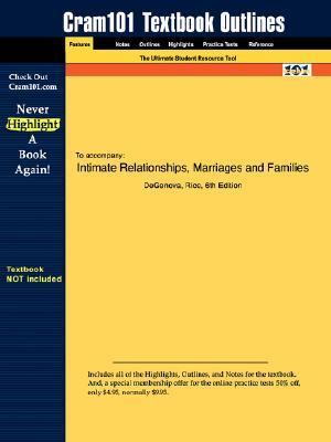 Studyguide for Intimate Relationships, Marriages and Families by Degenov  6th 9781428817982 Front Cover