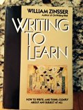 Writing to Learn  N/A 9780060473983 Front Cover