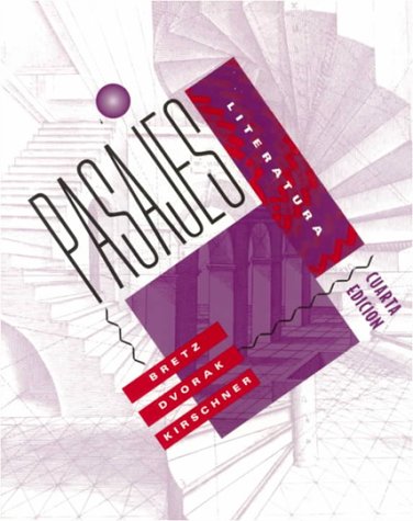 Pasajes: Literatura 4th 1998 (Student Manual, Study Guide, etc.) 9780070076983 Front Cover