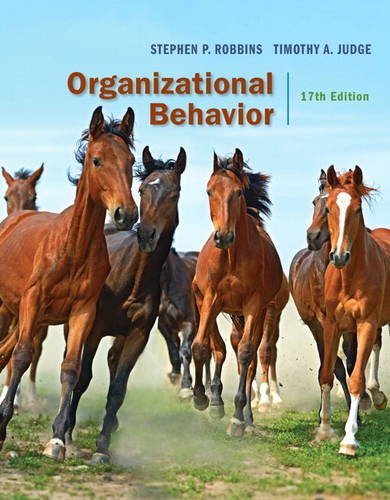 Organizational Behavior:  17th 2016 9780134103983 Front Cover