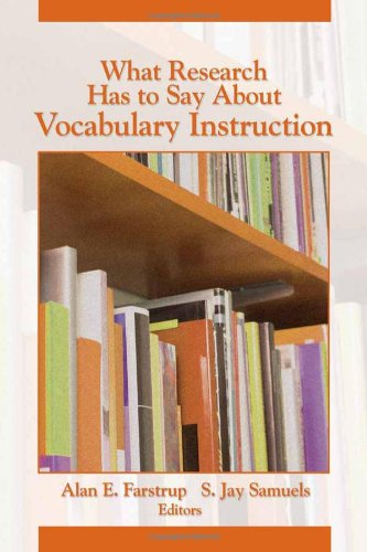 What Research Has to Say about Vocabulary Instruction   2008 9780872076983 Front Cover