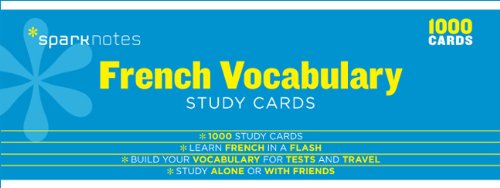 French Vocabulary Sparknotes Study Cards:   2014 9781411469983 Front Cover