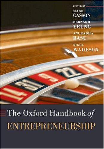 Oxford Handbook of Entrepreneurship   2006 9780199288984 Front Cover