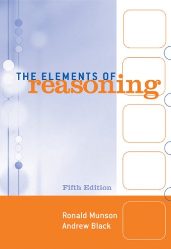 Elements of Reasoning  5th 2007 (Revised) 9780495006985 Front Cover