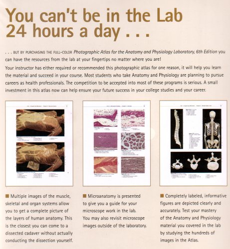 Photographic Atlas for the Anatomy and Physiology Laboratory 6th 2007 9780895826985 Front Cover