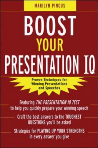 Boost Your Presentation IQ   2006 9780071458986 Front Cover