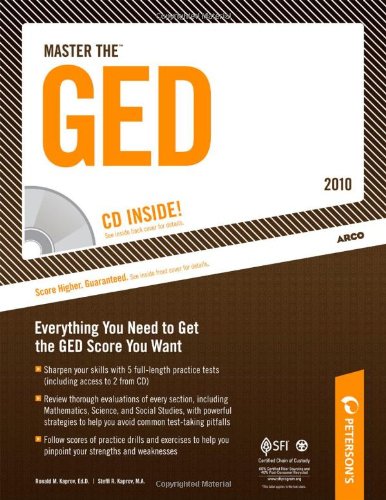 Master the GED - 2010 Everything You Need to Get the GED Score You Want 24th 9780768927986 Front Cover