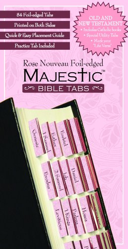 Majestic Rose Nouveau Bible Tabs  N/A 9781934770986 Front Cover