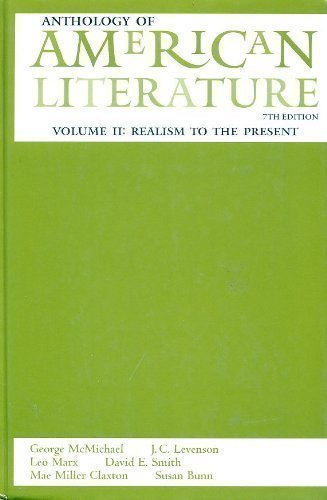 Anthology American Literature Realism 7th 2000 9780130864987 Front Cover