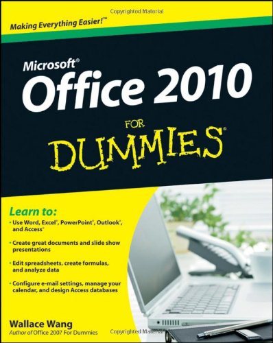Office 2010 for Dummies   2010 9780470489987 Front Cover
