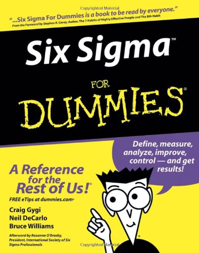 Six Sigma for Dummies   2005 9780764567988 Front Cover
