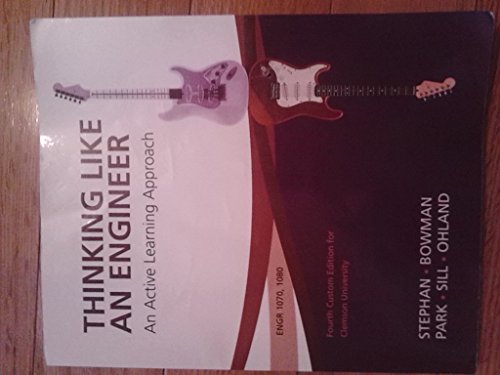 Thinking Like an Engineer  N/A 9781269910989 Front Cover
