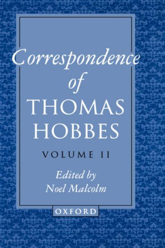 Correspondence of Thomas Hobbes   1994 9780198240990 Front Cover