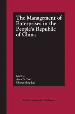 Management of Enterprises in the People's Republic of China   2002 9781402070990 Front Cover