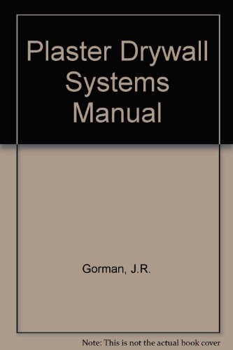 Plaster and Drywall Systems Manual 3rd 1988 9780070321991 Front Cover