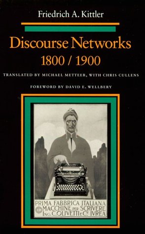 Discourse Networks, 1800/1900   1990 9780804720991 Front Cover