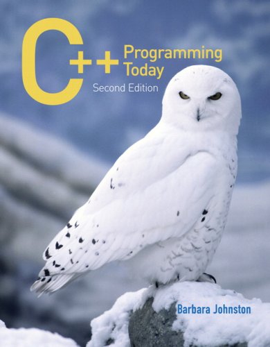 C++ Programming Today  2nd 2008 9780136150992 Front Cover
