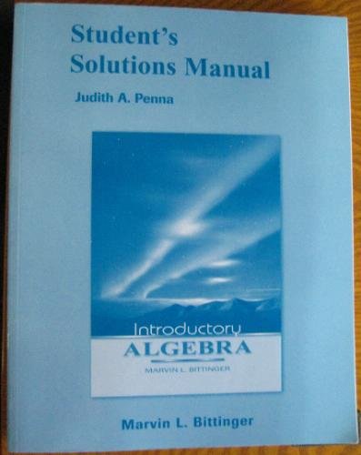 Introductory Algebra  10th 2007 (Student Manual, Study Guide, etc.) 9780321305992 Front Cover