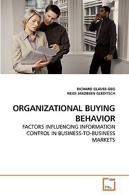 Organizational Buying Behavior N/A 9783639221992 Front Cover