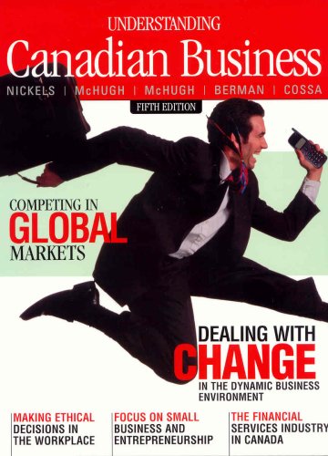 UNDERSTANDING CANADIAN BUSINES 5th 2005 9780070921993 Front Cover