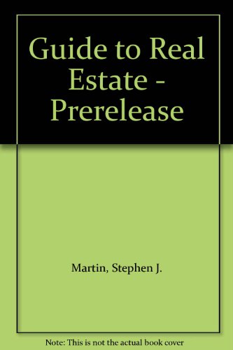 Guide to Real Estate : Principles and Practices 7th 2000 9780324071993 Front Cover