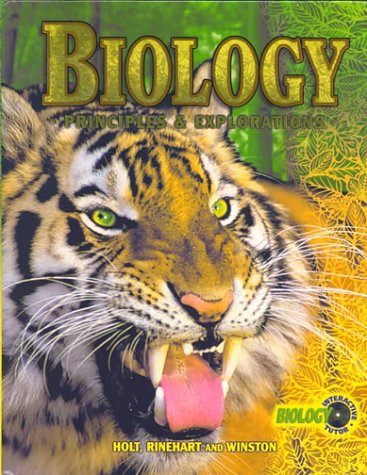 Holt Biology Principles and Exploration 2001 Student Manual, Study Guide, etc.  9780030519994 Front Cover