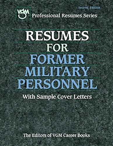 Resumes for Former Military Personnel  2nd 2001 9780071394994 Front Cover