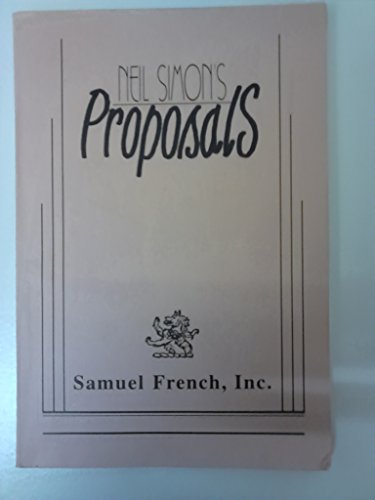 Neil Simon's Proposals   1998 9780573650994 Front Cover