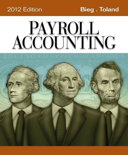 Payroll Accounting 2012  22nd 2012 9781111970994 Front Cover