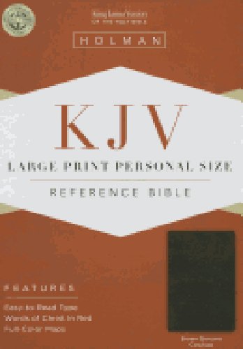 KJV Large Print Personal Size Reference Bible, Brown Genuine Cowhide   2013 9781433605994 Front Cover