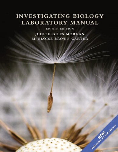 Investigating Biology Laboratory Manual  8th 2014 9780321838995 Front Cover