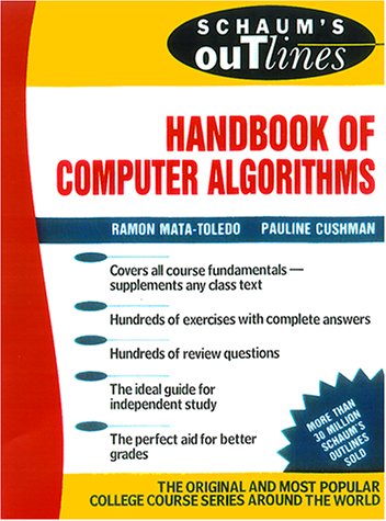 Schaum's Outline Handbook of Computer Algorithms   2001 9780071361996 Front Cover