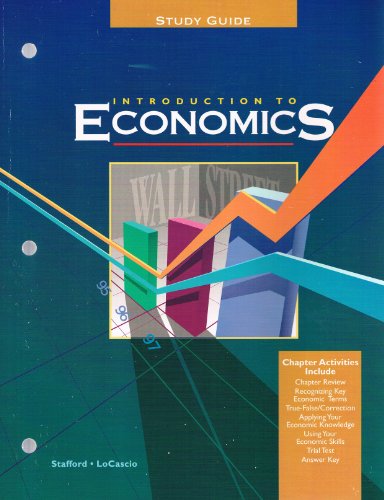 Introduction to Economics Student Manual, Study Guide, etc.  9780028018997 Front Cover