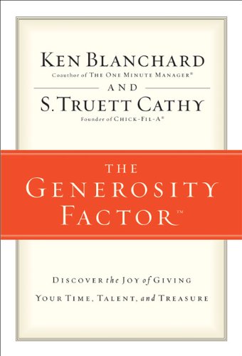 Generosity Factor Discover the Joy of Giving Your Time, Talent, and Treasure N/A 9780310324997 Front Cover