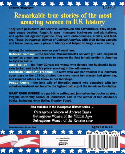 Outrageous Women of Colonial America   2001 9780471382997 Front Cover