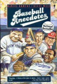 Baseball Anecdotes  Reprint  9780060972998 Front Cover